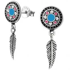 cercei argint dream catcher