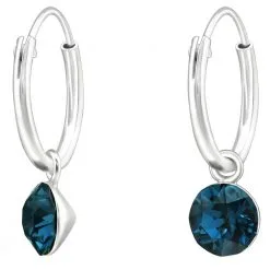 cercei rotunzi cu swarovski