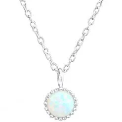 colier opal fire snow