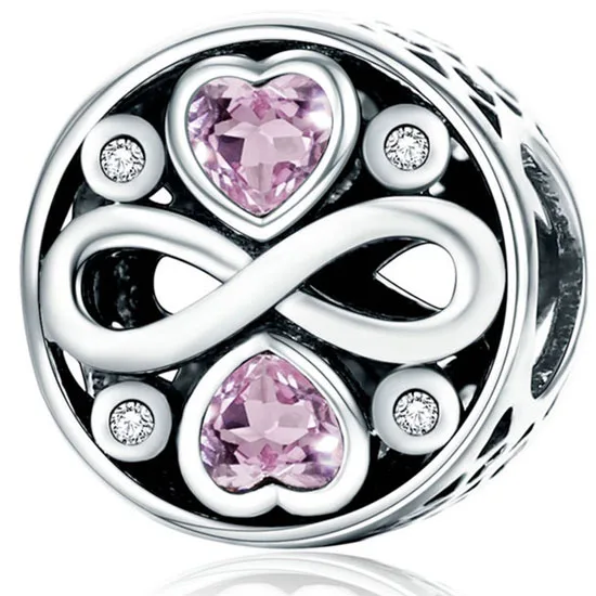 Talisman din argint Pink Heart