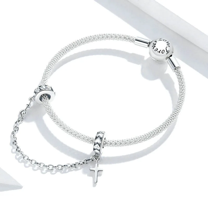 Talisman din argint pentru bratara safety chain