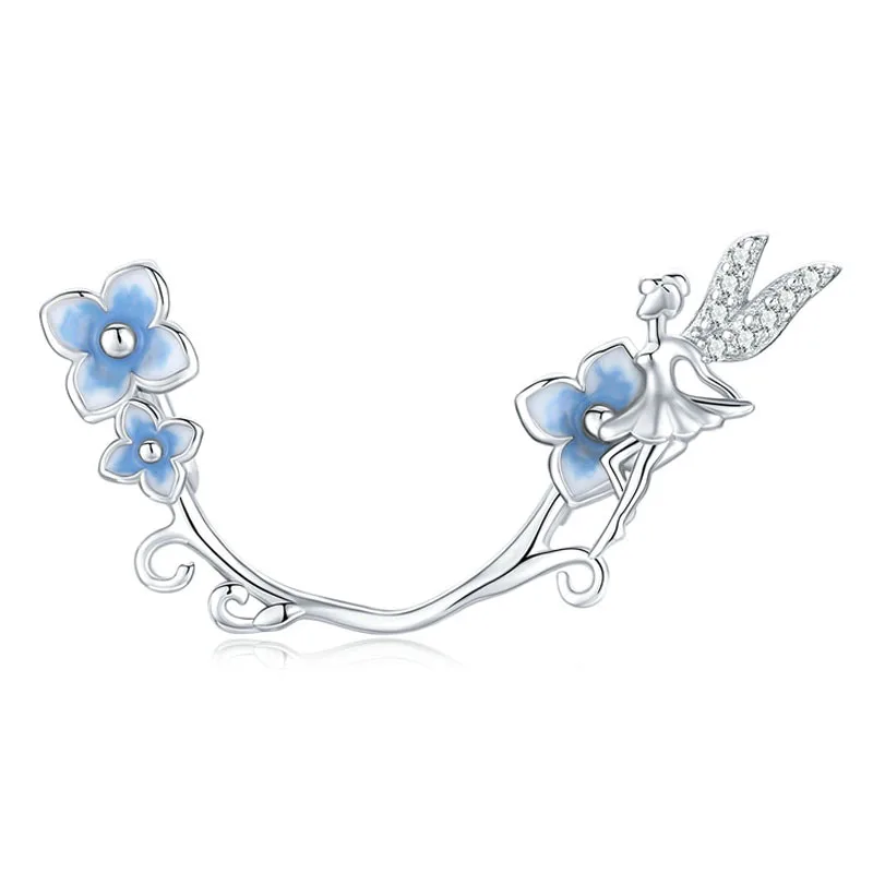 Talisman din argint safety chain zana si flori