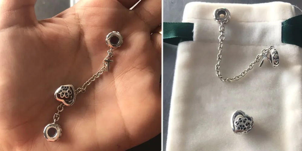 Talisman safety chain cu cruciulita