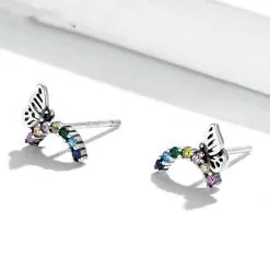 Cercei din Argint Butterfly - imagine 3
