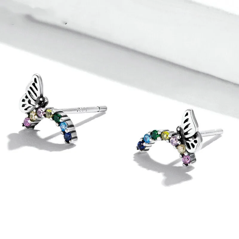 Cercei din Argint Butterfly - imagine 3