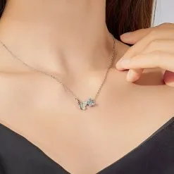 Alternative view of Colier din Argint Baby Butterfly