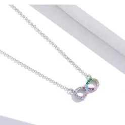Colier din Argint Infinity Rainbow - imagine 5