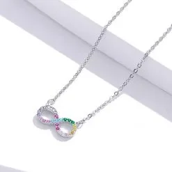 Colier din Argint Infinity Rainbow - imagine 3