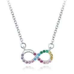 Colier din Argint Infinity Rainbow