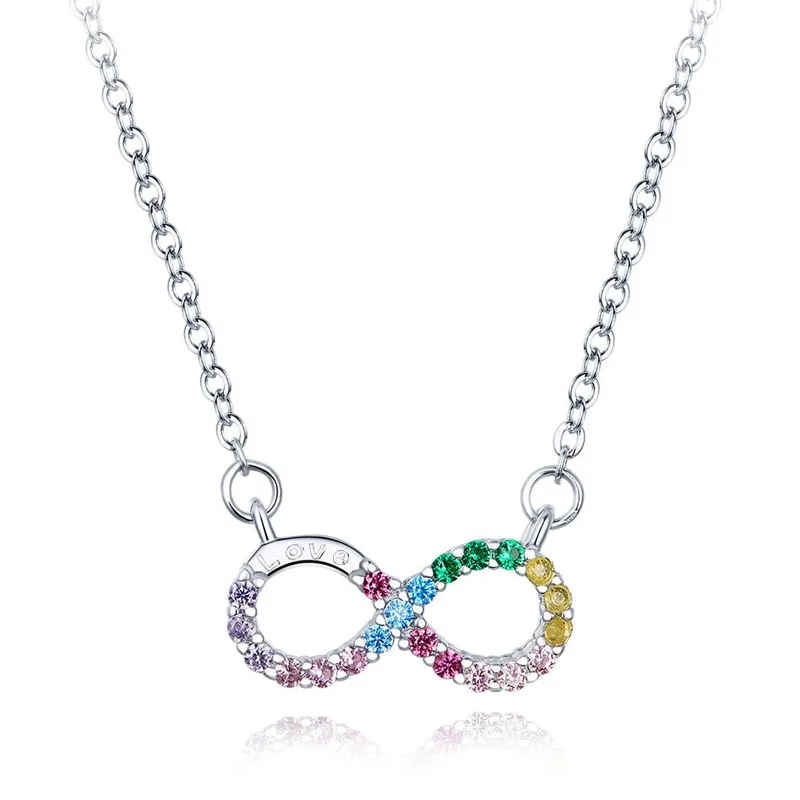 Colier din Argint Infinity Rainbow