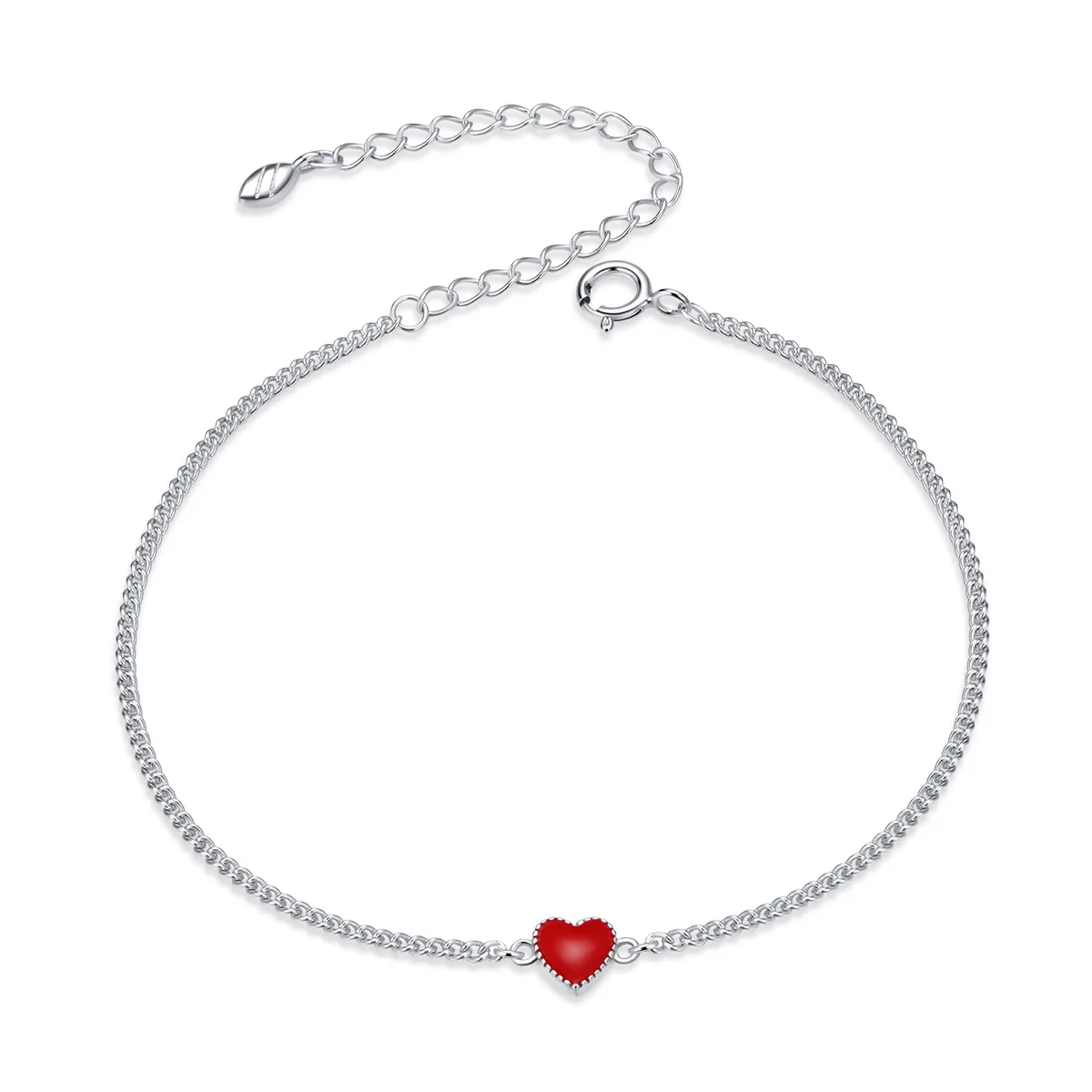 Brățară din Argint Red Heart