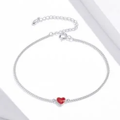 Brățară din Argint Red Heart - imagine 5
