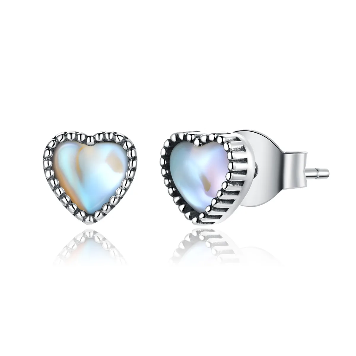 Cercei din Argint Shining Heart