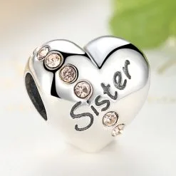 Charm din Argint Love my Sister - imagine 3