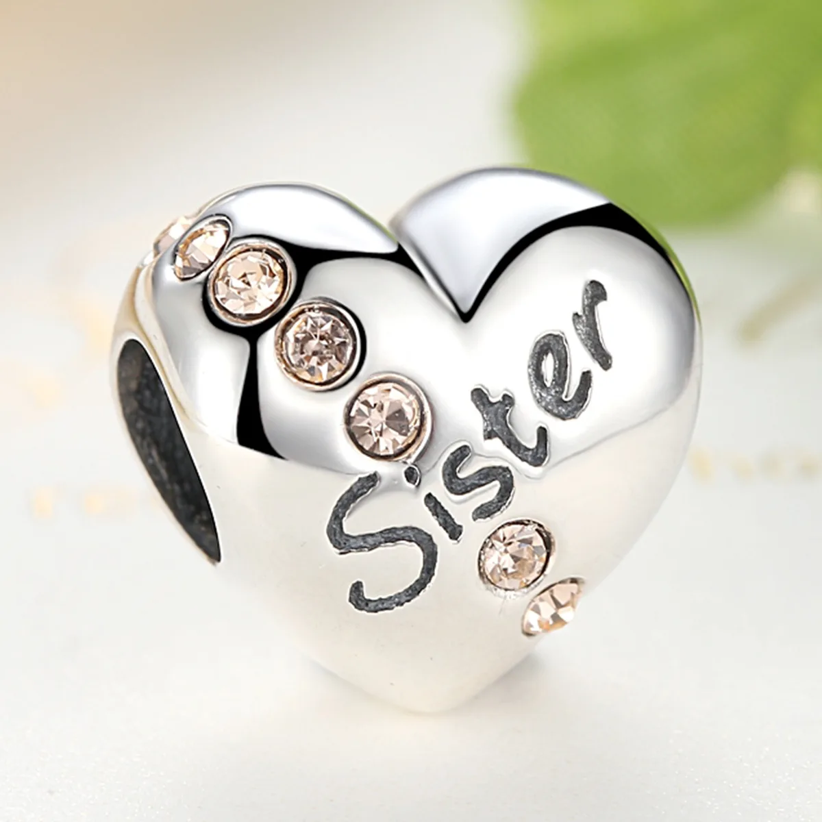 Charm din Argint Love my Sister - imagine 3