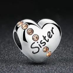 Charm din Argint Love my Sister - imagine 4