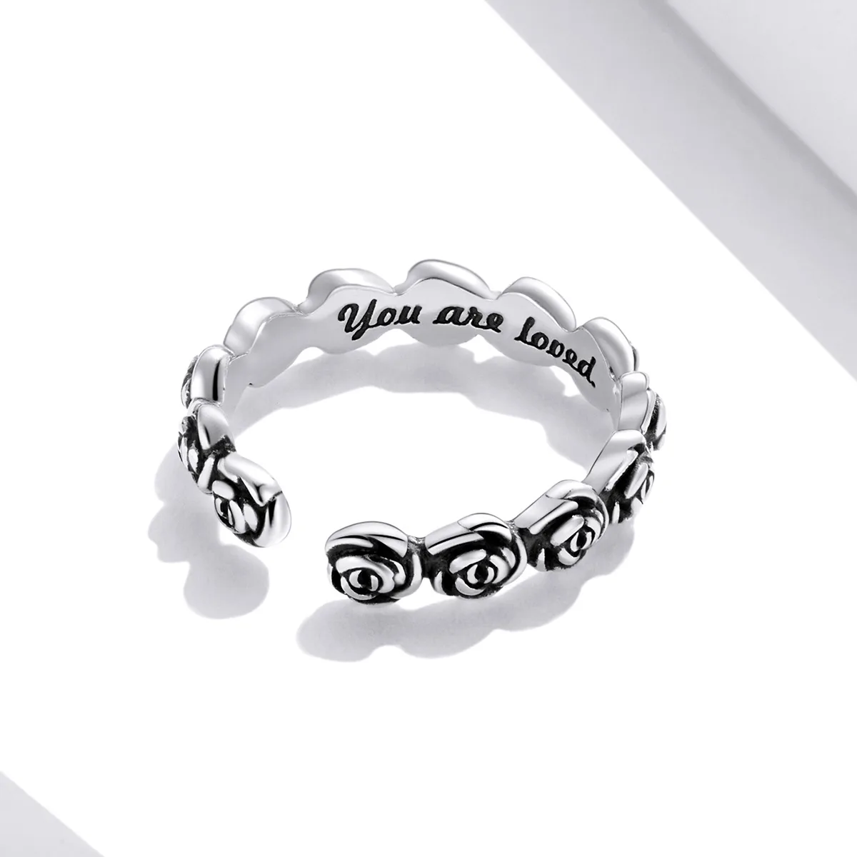 Inel Ajustabil din Argint Roses - imagine 3