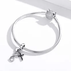 Talisman din Argint Infinity & Cross - imagine 3