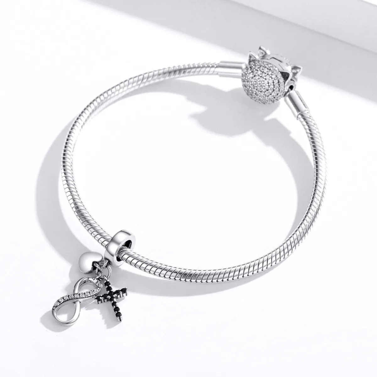 Talisman din Argint Infinity & Cross - imagine 3