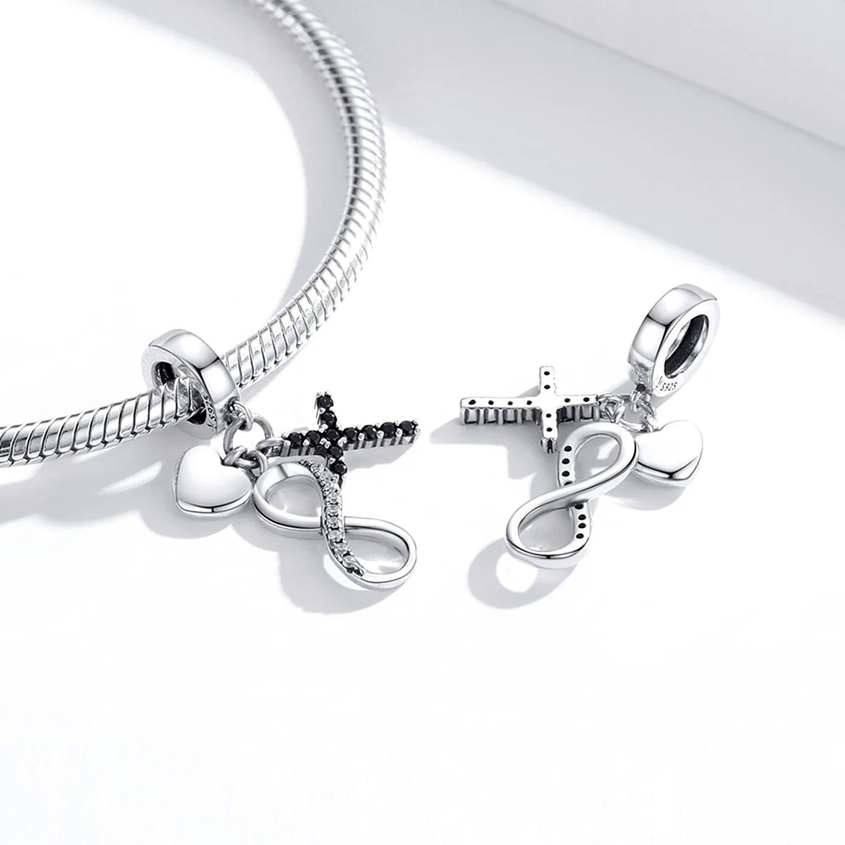 Talisman din Argint Infinity & Cross - imagine 2