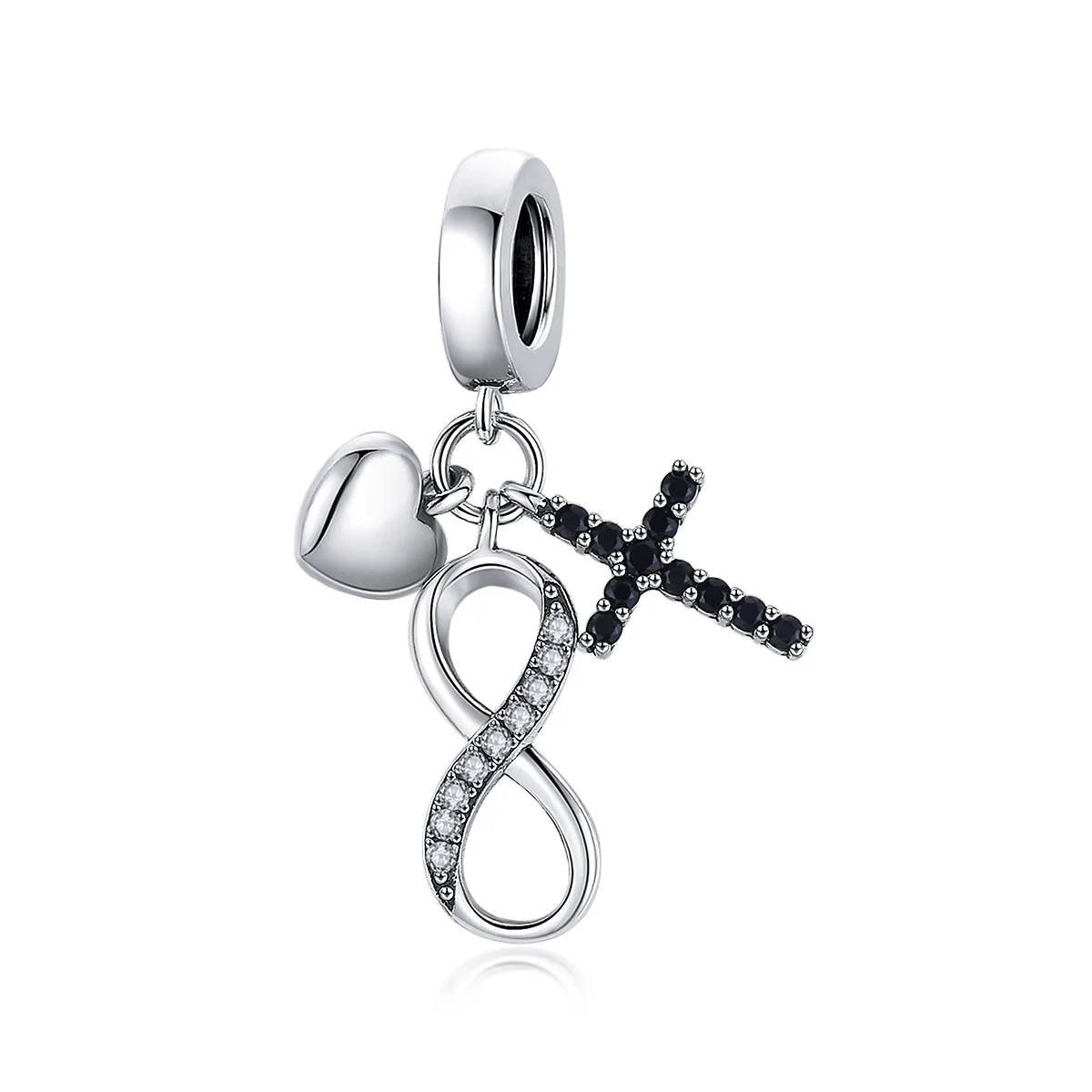 Talisman din Argint Infinity & Cross
