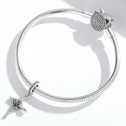 Talisman din Argint Rose Cross - imagine 3