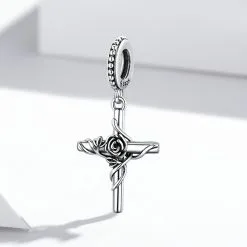 Talisman din Argint Rose Cross - imagine 5