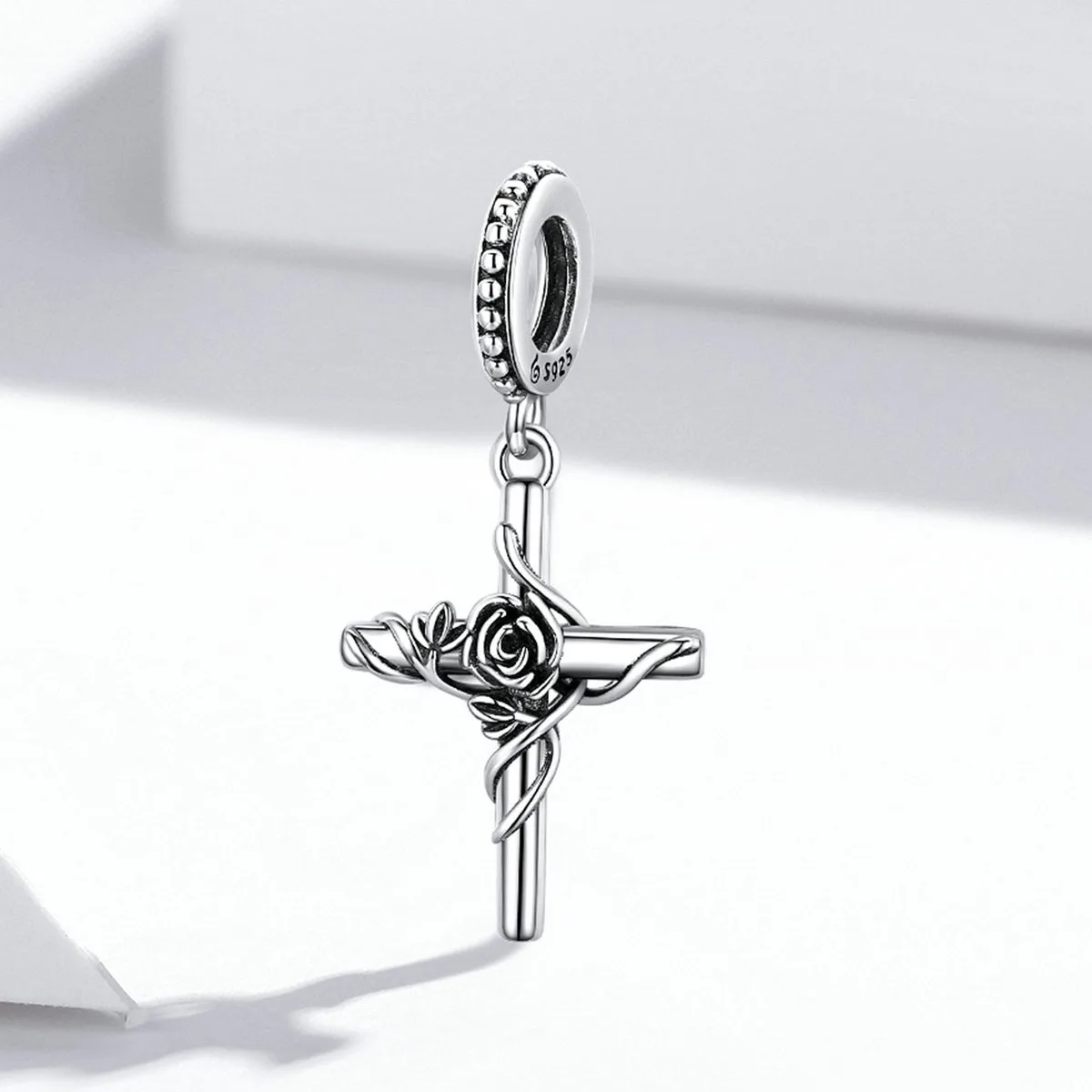 Talisman din Argint Rose Cross - imagine 5