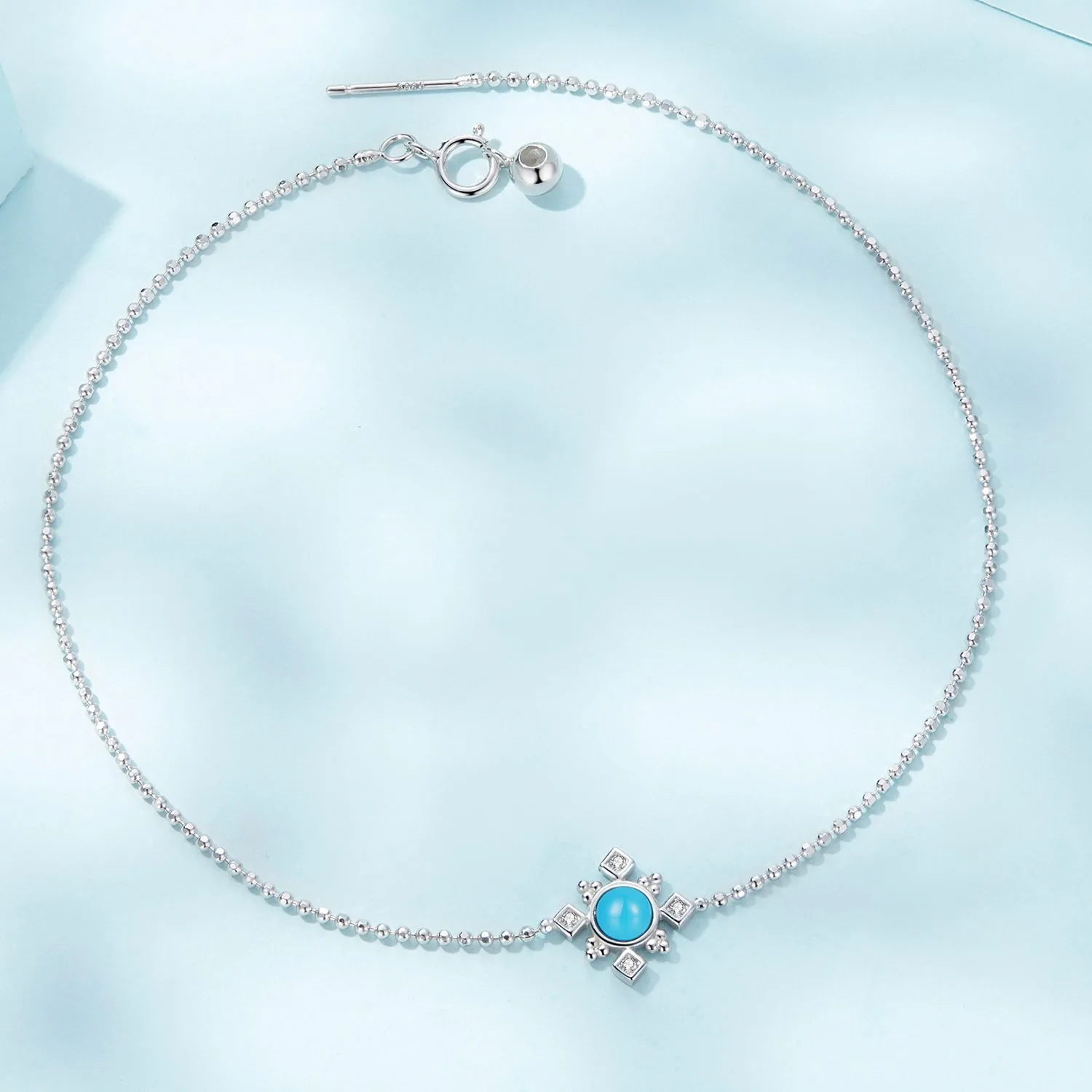 Brățară din Argint Turquoise Snowflake - imagine 5