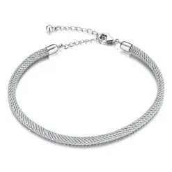 Brățară cu Șnur Basic Grey