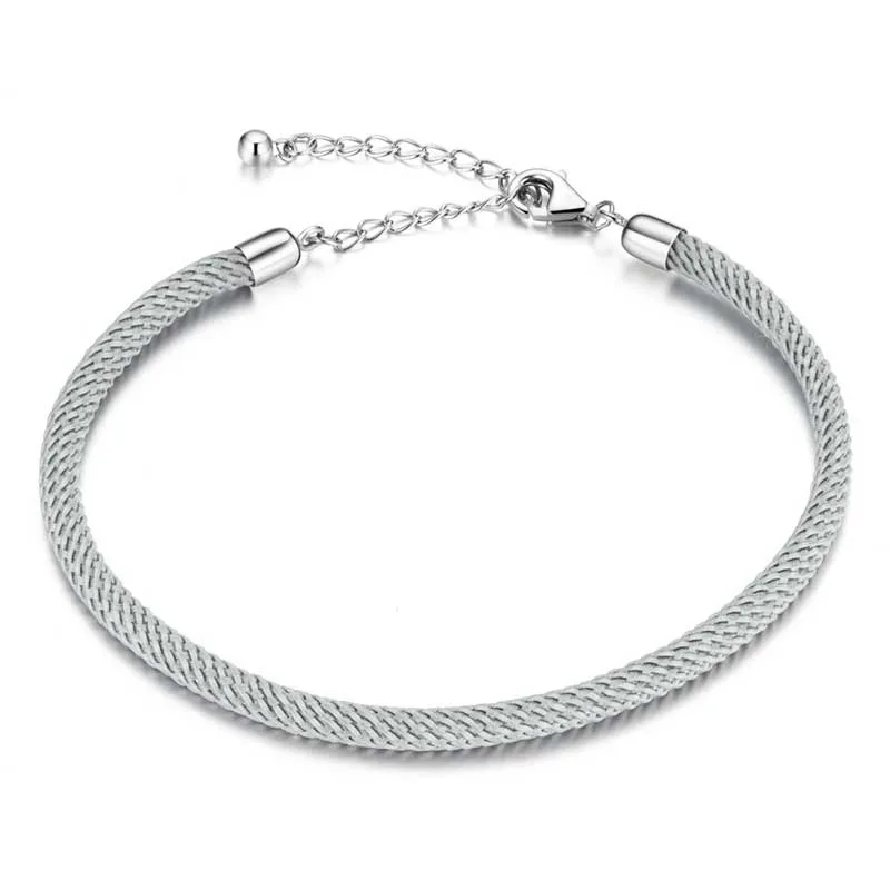 Brățară cu Șnur Basic Grey
